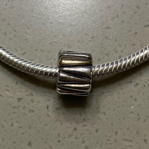 Pandora Retired Zig Zag Two-Tone Charm